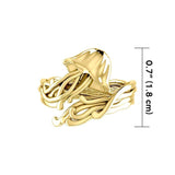 Box Jellyfish Solid Gold Wrap Ring GRI1896 - Jewelry