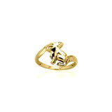 Rabbit or Hare Solid Gold Ring GRI870