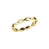 Modern Celtic Infinity Solid Gold Ring GRI898 - Jewelry