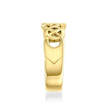 Celtic Knotwork 14K Solid Gold Ring GSM227-14K - Jewelry