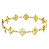 Solid Gold Jewelry Celtic Four-Point Knot Link Bracelet GTBG579
