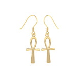 Ankh Solid Gold Earrings GTE2039
