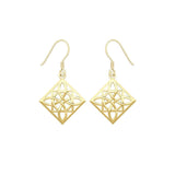 Celtic Knotwork Solid Gold Earrings GTE220 - Jewelry