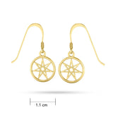 Elven Star Gold Dangle Earrings GTE2807