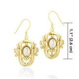Tulip Gemstone Solid Gold Earrings GTE595 - Jewelry