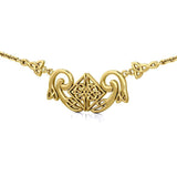 Modern Celtic Knot Solid Gold Necklace GTN161 - Jewelry