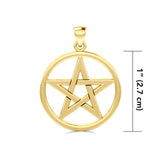 Solid Gold The Star Pendant GTP089