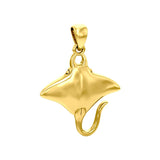 Ocean dreams as wide as the Manta Ray Solid Gold Pendant GTP1008 Unique Ocean-inspired Jewelry