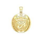 Eye of the Universe 14K Yellow Gold Pendant GTP1584