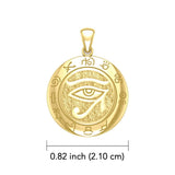 Eye of the Universe 14K Yellow Gold Pendant GTP1584