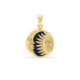 Sun Moon Flip Pendant GTP574 - Jewelry