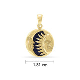 Sun Moon Flip Pendant GTP574 - Jewelry