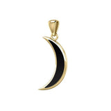 A Glimpse of the Crescent Moon Solid Gold Pendant GTP614 - Jewelry