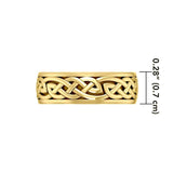 Celtic Knotwork 14K Yellow Gold Spinner Ring GTR1757 - Jewelry