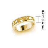 Starfish and Seashell Solid Gold Ring GTR246 - Jewelry