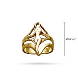 Goddess of Sexual Power Gold Ring GTR3683 - Jewelry