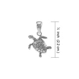 Turtle Sterling Silver Pendant JP034 - Jewelry