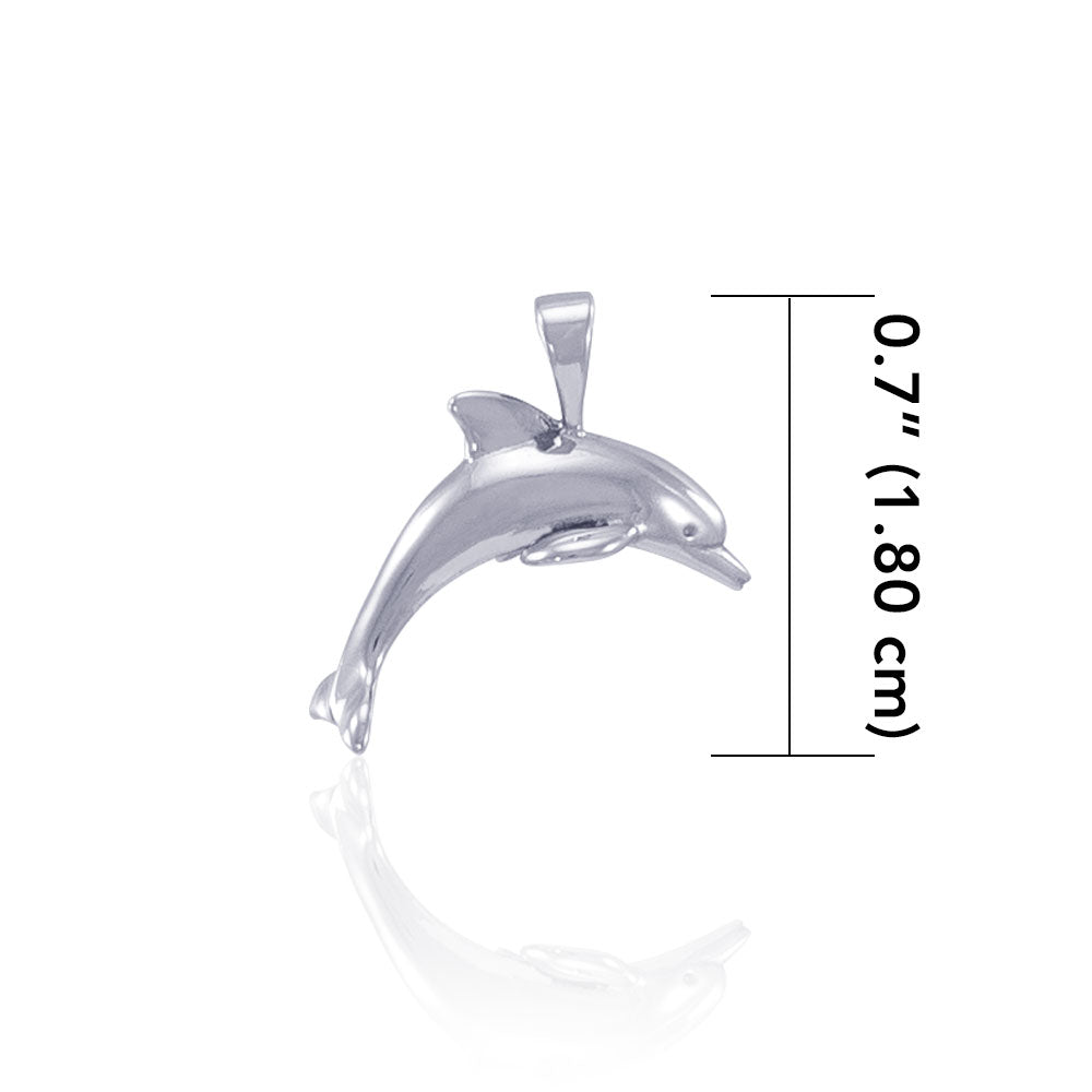 Silver Dolphin Pendant JP049