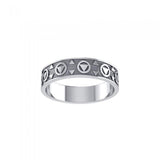 Triangle Silver Band Ring JR163