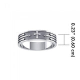Cross and Arrows Sterling Silver Ring JR230 - Jewelry