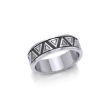 Triangle Silver Ring JR237 - Jewelry
