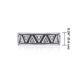 Triangle Silver Ring JR237 - Jewelry
