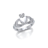 Irish Claddagh Silver Ring JR348 - Jewelry