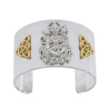 Cernunnos Silver and Gold Cuff Bracelet MBA185
