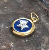 Gold Accented Spiritual Eye Charm MCM252 - Jewelry
