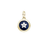 Spiritual Eye Silver with 14k Gold accent Charm MCM252