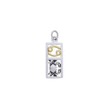 Cancer Silver and Gold Charm MCM298