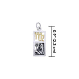 Virgo Silver and Gold Charm MCM300 - Jewelry