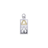 Libra Silver and Gold Charm MCM301 - Jewelry