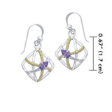 Contemporary Rope Design Earrings MER1254 - Jewelry