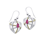 Contemporary with Rope Design Earrings MER1256 - Jewelry