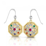 Chandra Moon Gemstone Earrings MER1343 - Jewelry