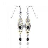 Blaque Braided Silver and Gold Earrings MER385