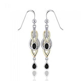 Blaque Braided Silver and Gold Earrings MER385 - Jewelry