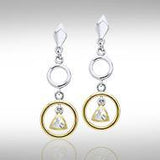 Blaque Triangle & Circles Earrings MER398 - Jewelry