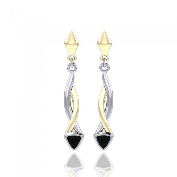 Blaque Triangle Twist Earrings MER400 - Jewelry
