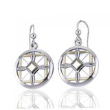 Protection and Growth Silver and Gold Earrings MER530 - Jewelry