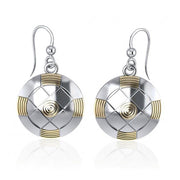 Protection Centralization Silver and Gold Accent Earrings MER531