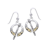 Celtic Penannular Brooch Earrings MER550 - Jewelry