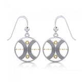 Balance Silver and Gold Earrings MER561 - Jewelry