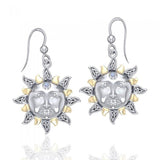 Celtic Sun Earrings MER567 - Jewelry
