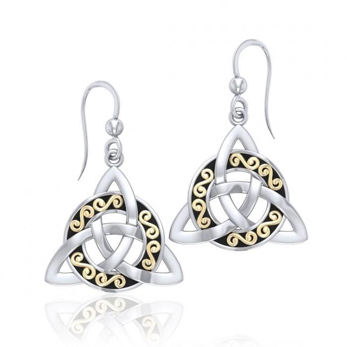 Celtic Trinity Knot Earrings MER708 - Jewelry