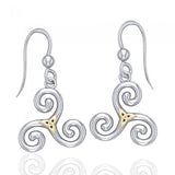 Celtic Triskele Earrings MER709 - Jewelry