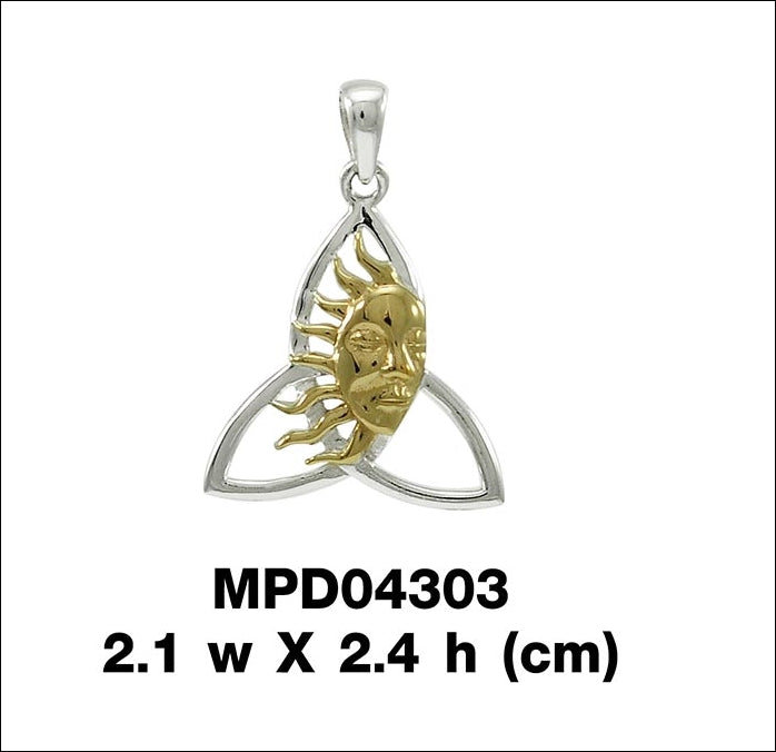 Celtic Sun Triquetra Pendant MPD4303