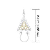 Goddess Silver and Gold Charm Holder Pendant MPD5086 - Jewelry