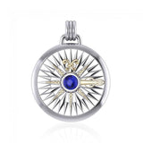 Celtic Fleur de Lis Compass Gemstone Pendant MPD075 - Jewelry